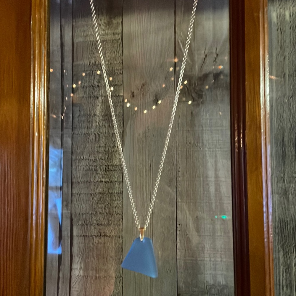 Montana Yellowstone River Glass Necklace
